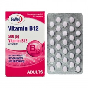 قرص ویتامین ب12 یوروویتال 60 عددی