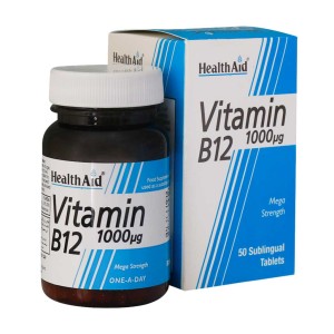 قرص ویتامین B12 هلث اید1000میکروگرم  50 عددی